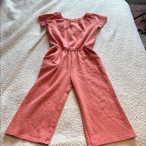Girls coral Jumpsuit size small